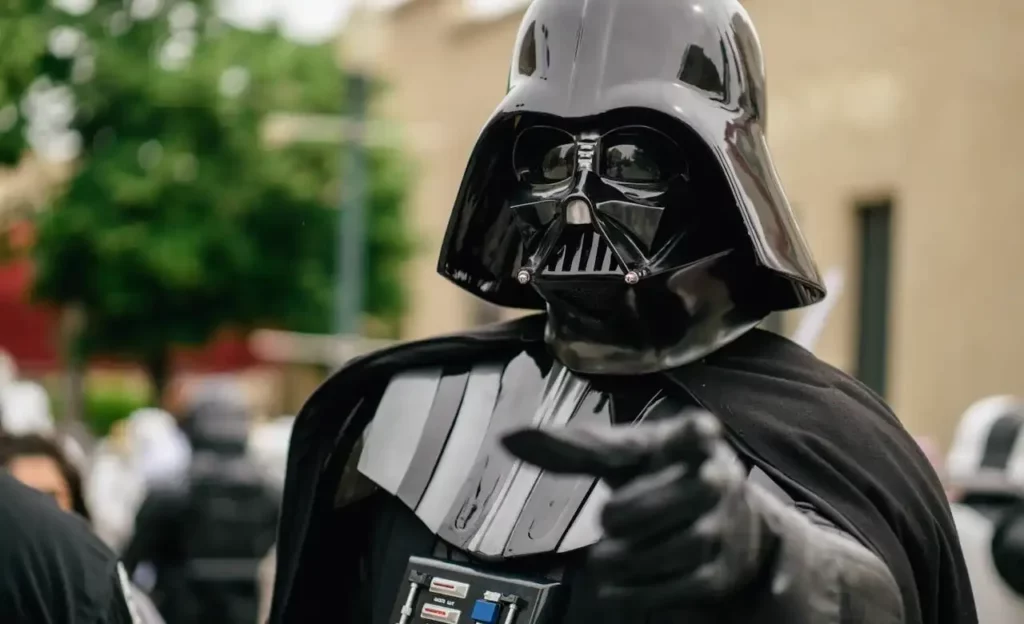 Man dressed up as Darth Vader