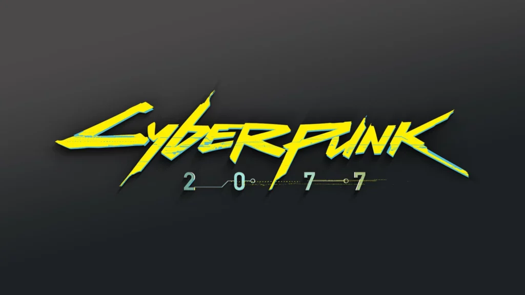 The logo of the game Cyberpunk 2077.
