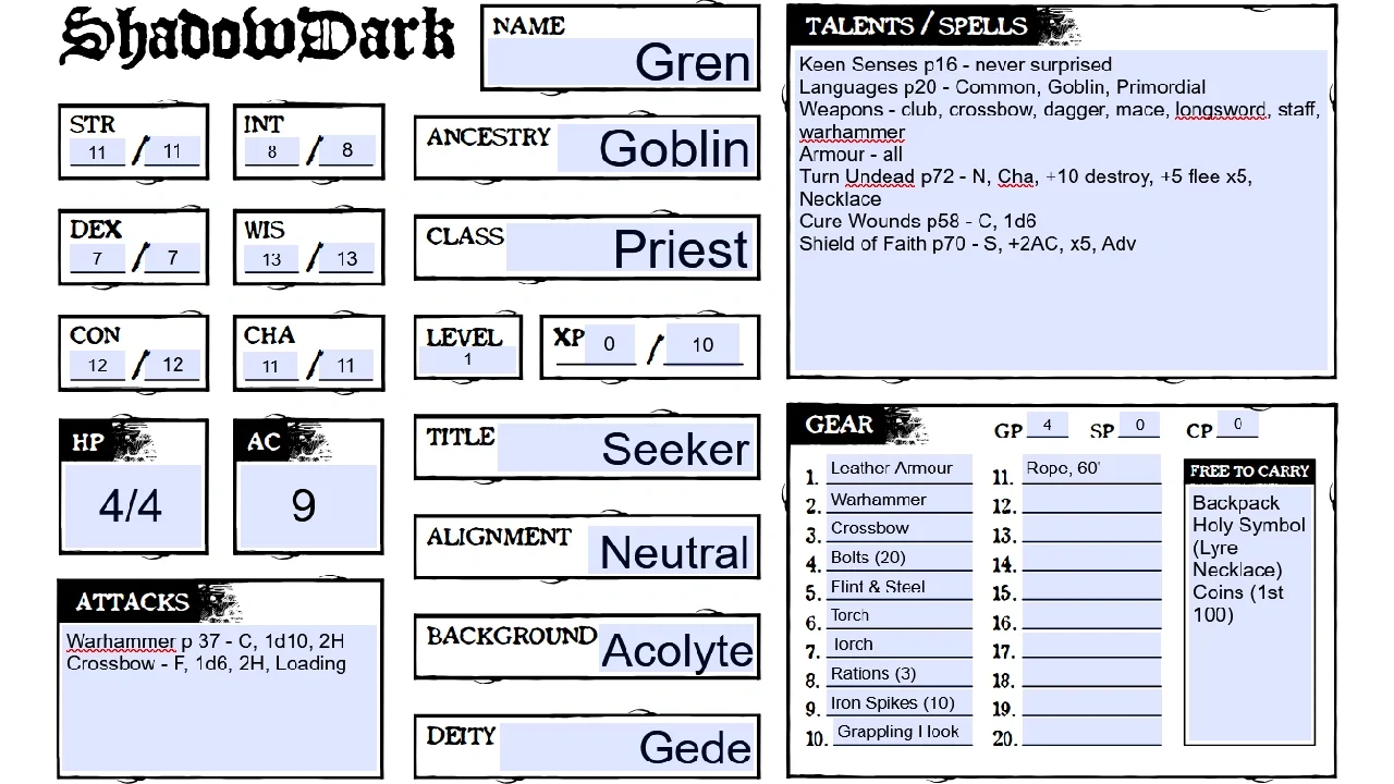 ShadowdarkCharSheetEx A filled in character sheet for Shadowdark