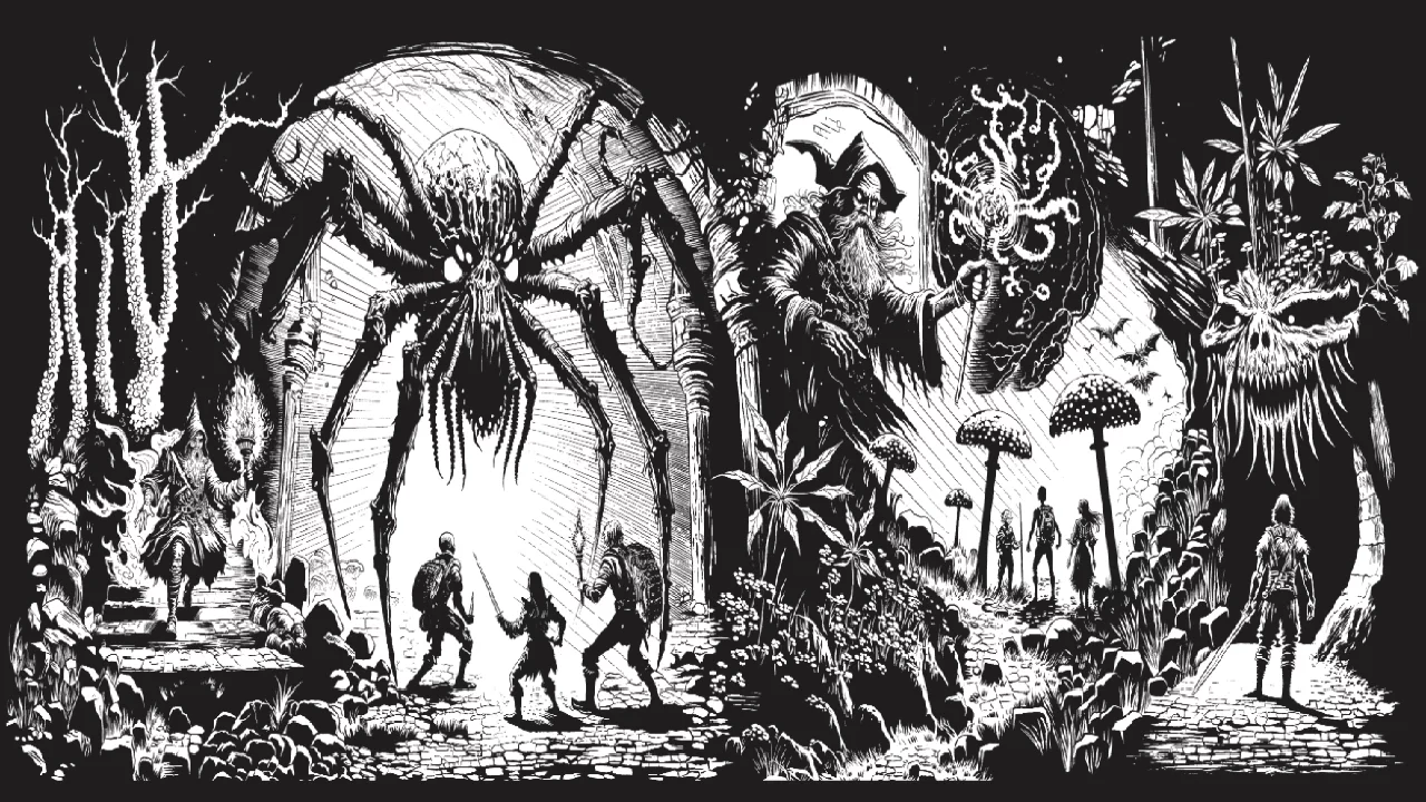 ShadowdarkGMScreen Shadowdark gamemaster GM screen art