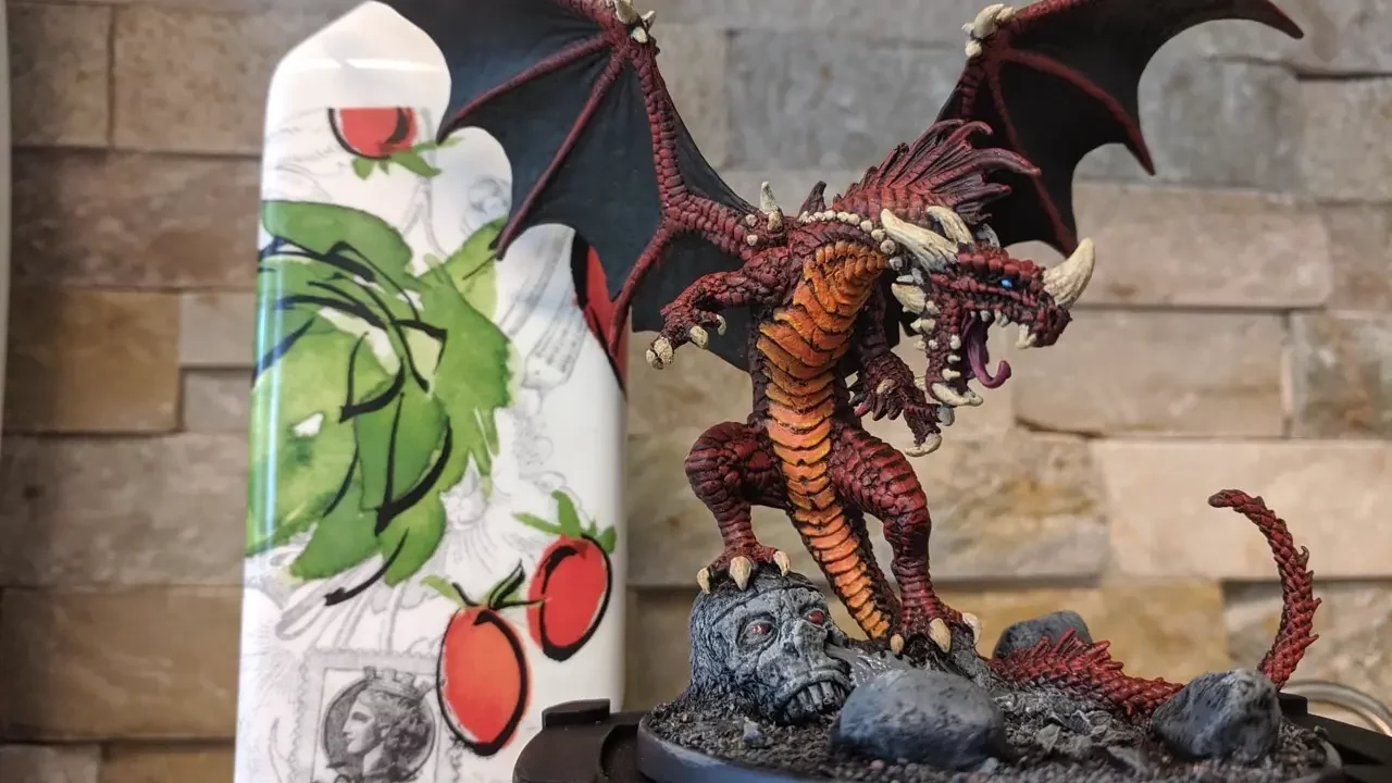 pathfinder-adult-red-dragon-large-metal-mini Large metal mini of Pathfinder 2E adult red dragon.