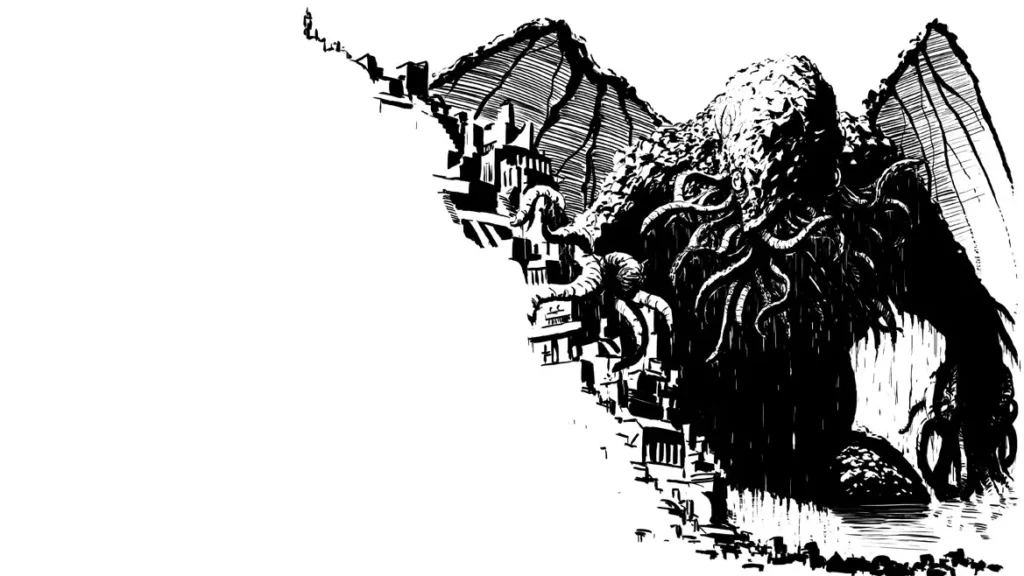 Spawn of the Stars, Sofyan Syarief's artwork based on H. P. Lovecraft's story The Call of Cthulhu.